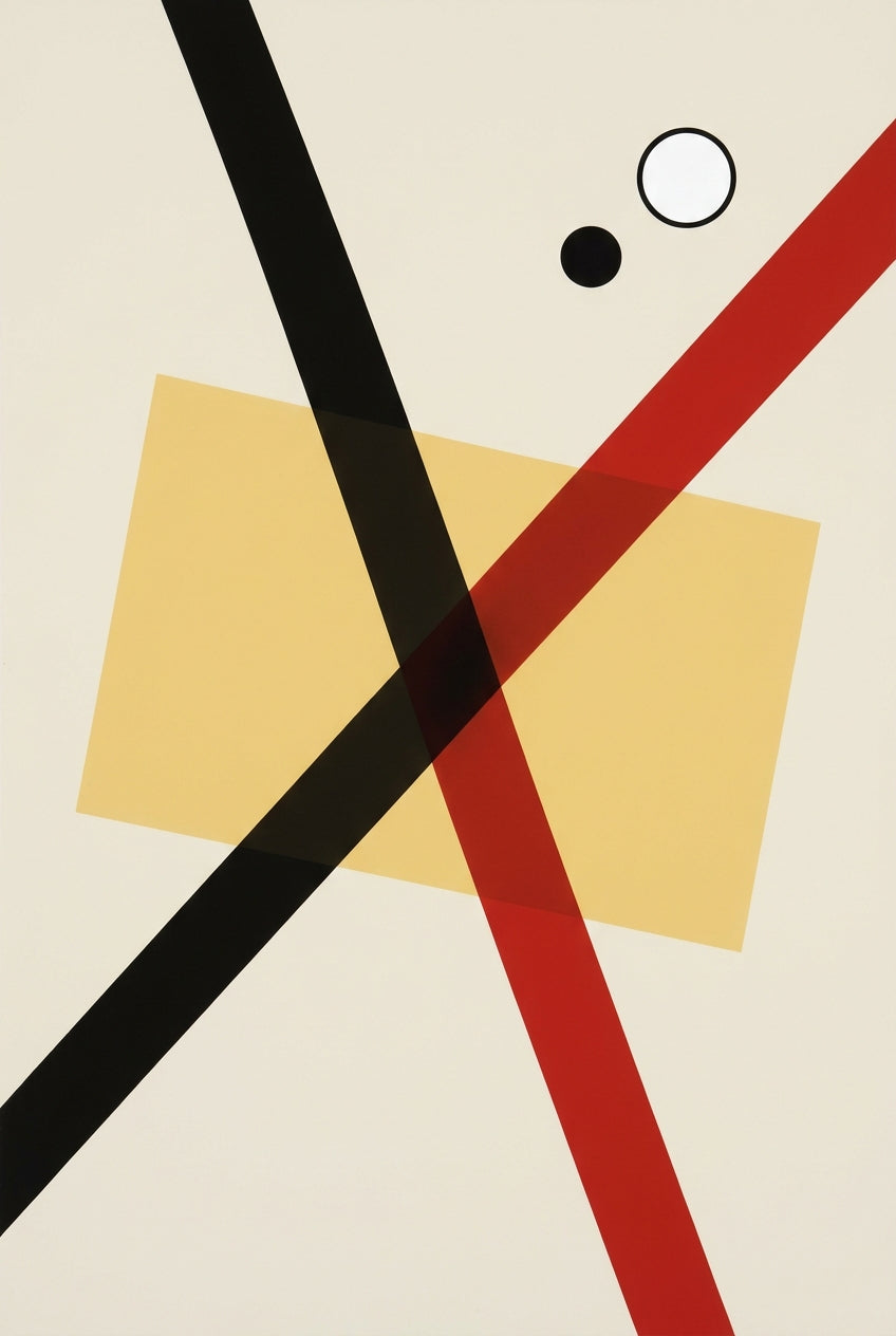 Affiche d'art abstrait, poster géométrique