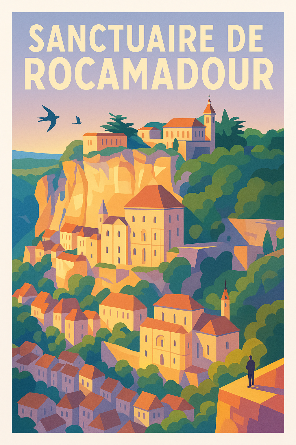 Affiche de Rocamadour - La cité médiévale suspendue entre ciel et terre
