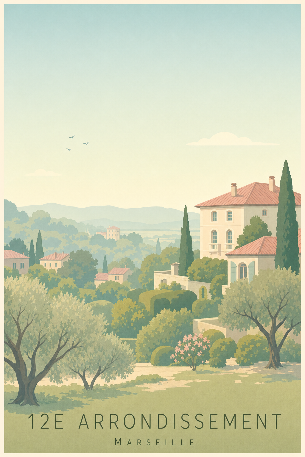 Affiche du 12e arrondissement de Marseille