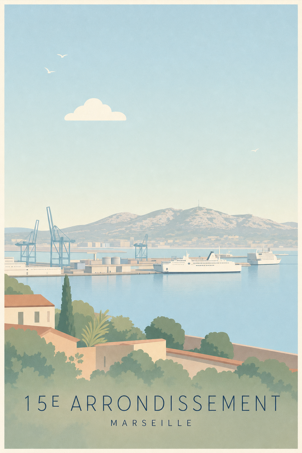Affiche du 15e arrondissement de Marseille