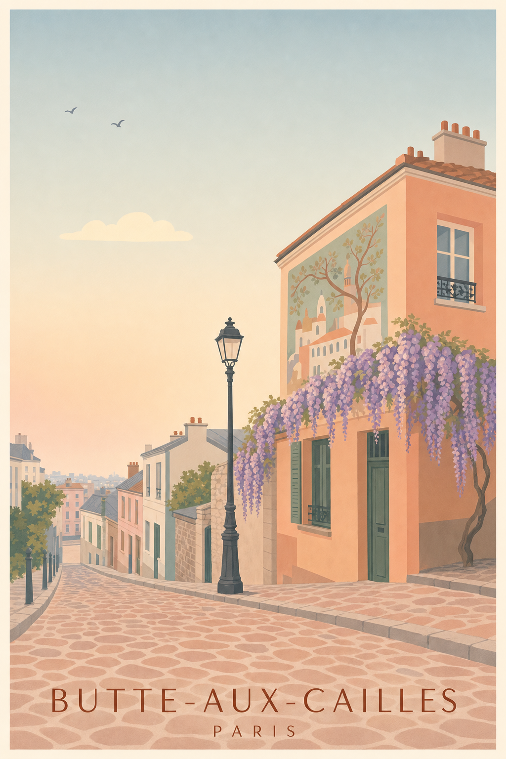 Affiche de la Butte-aux-Cailles à Paris