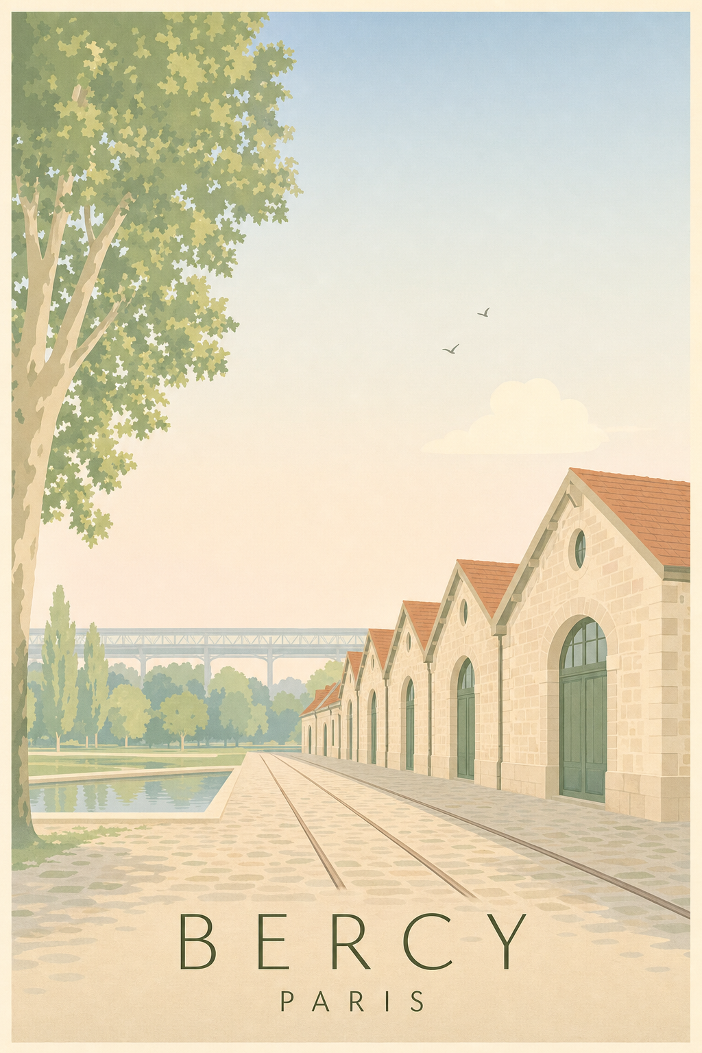 Affiche de Bercy à Paris