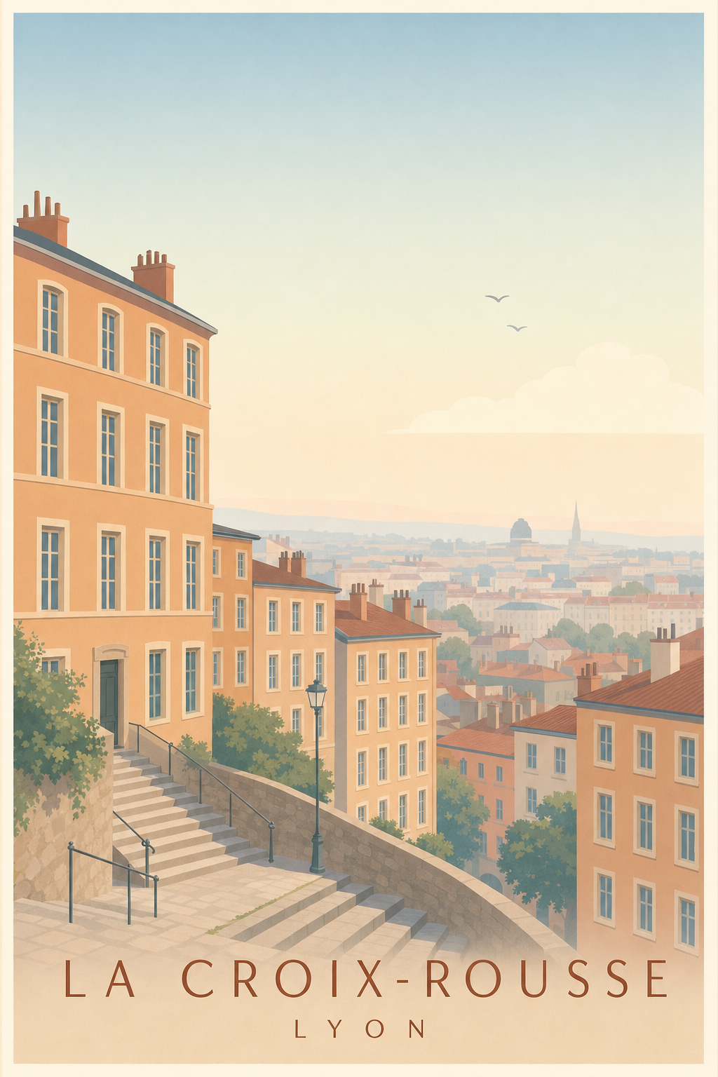 Affiche de la Croix-Rousse à Lyon