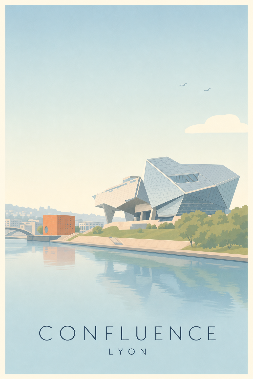 Affiche de la Confluence à Lyon