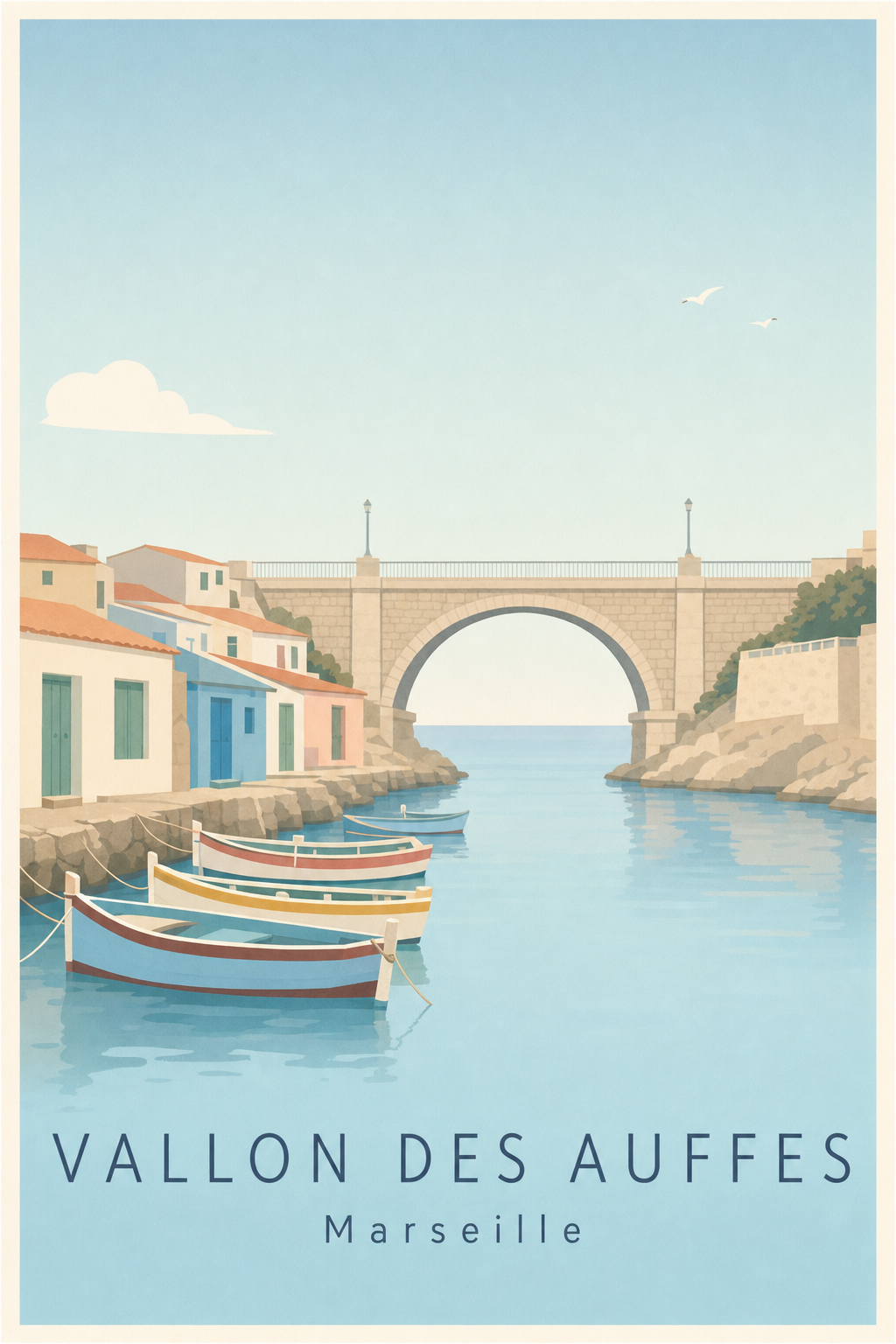 Affiche du Vallon des Auffes à Marseille