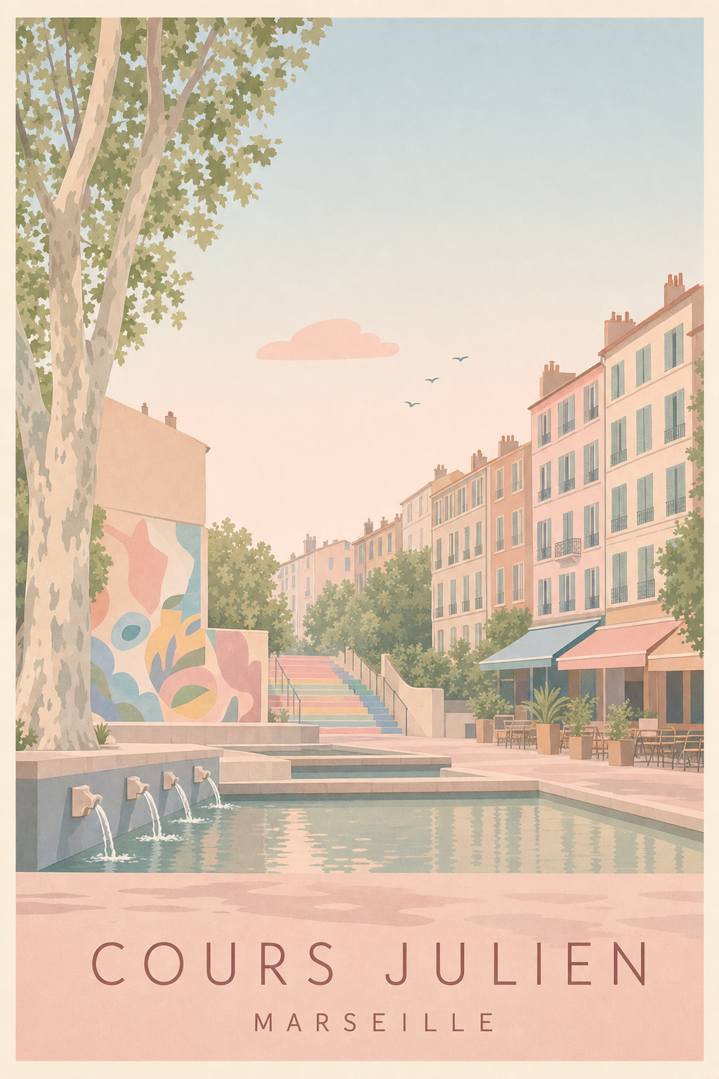 Affiche du Cours Julien à Marseille