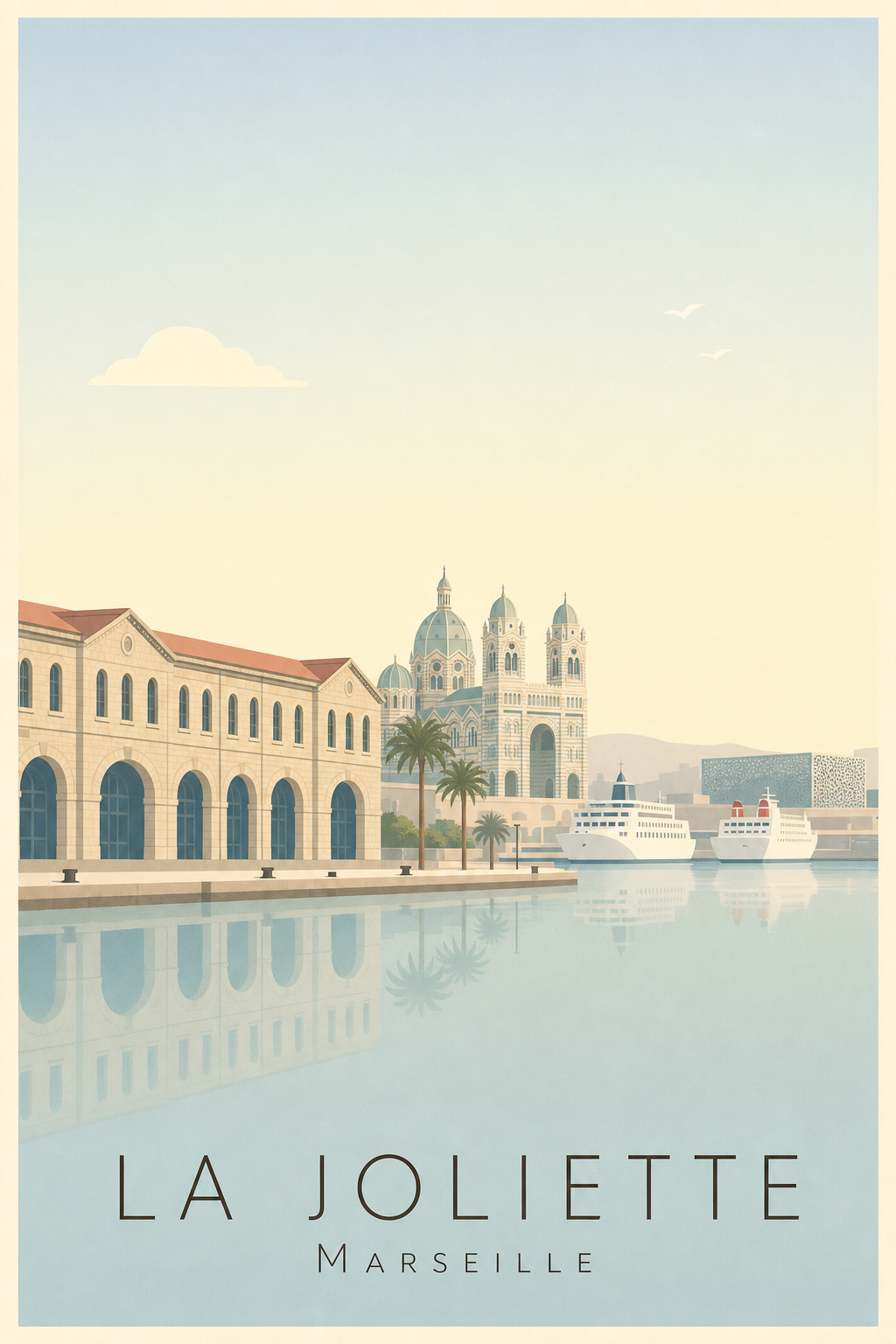 Affiche de la Joliette à Marseille