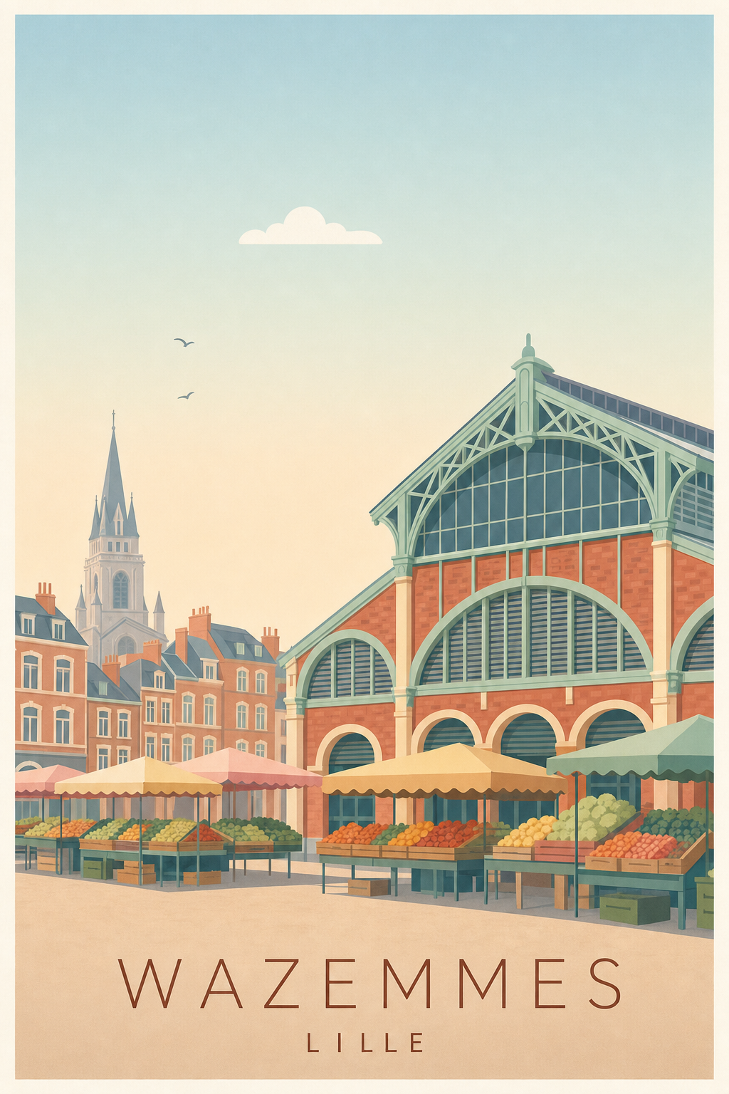 Affiche de Wazemmes à Lille