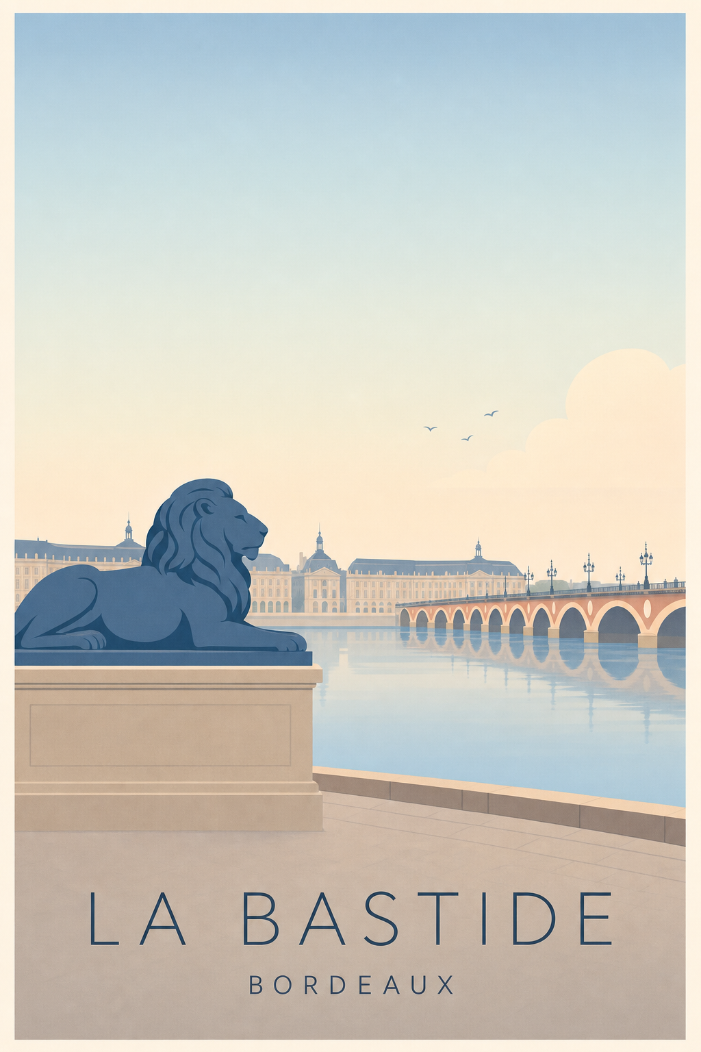 Affiche de la Bastide à Bordeaux