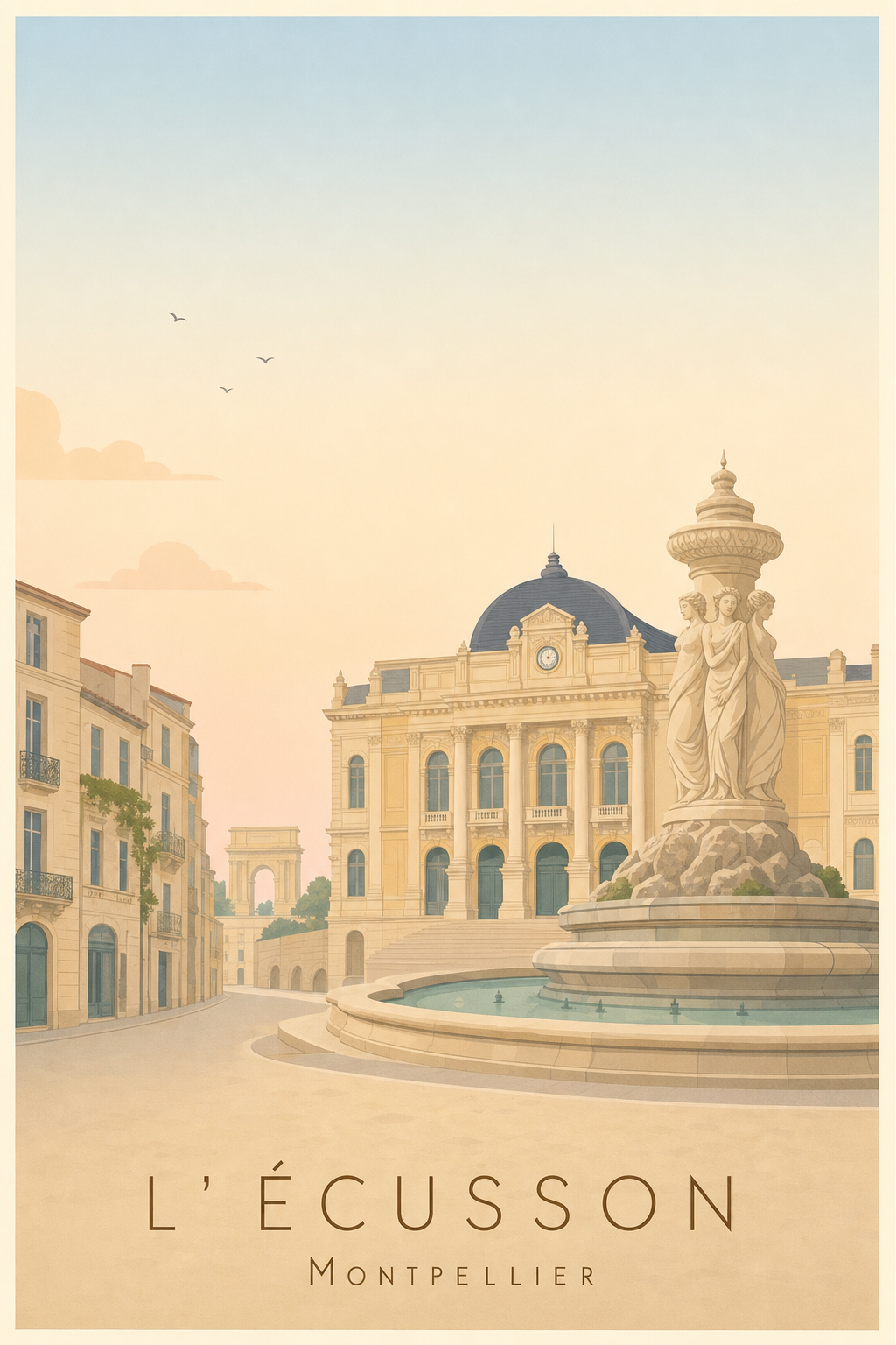 Affiche de l'Écusson à Montpellier