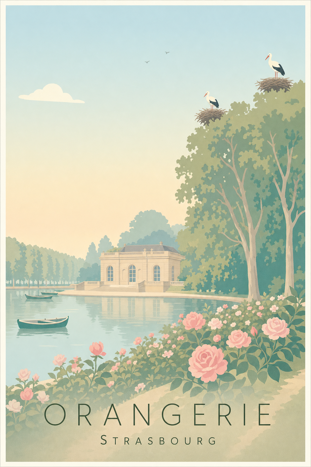 Affiche de l'Orangerie à Strasbourg
