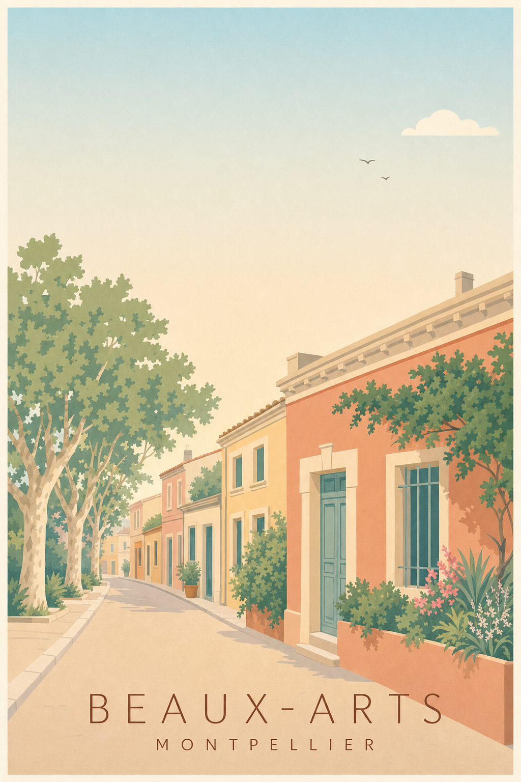 Affiche des Beaux-Arts à Montpellier