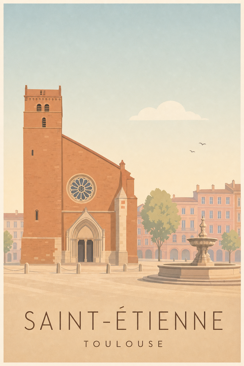 Affiche de Saint-Étienne à Toulouse