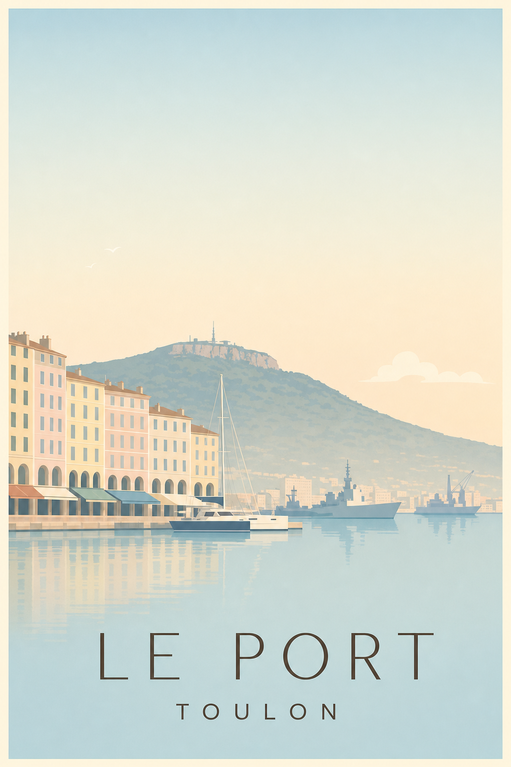 Affiche du Port de à Toulon