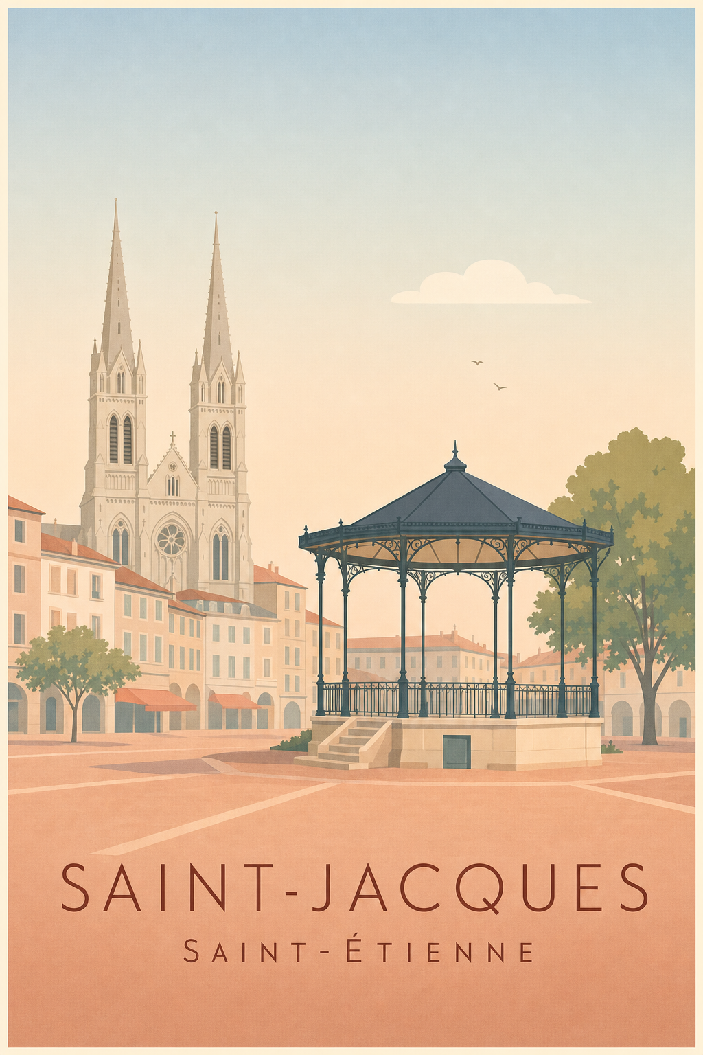 Affiche de Saint-Jacques à Saint-Étienne