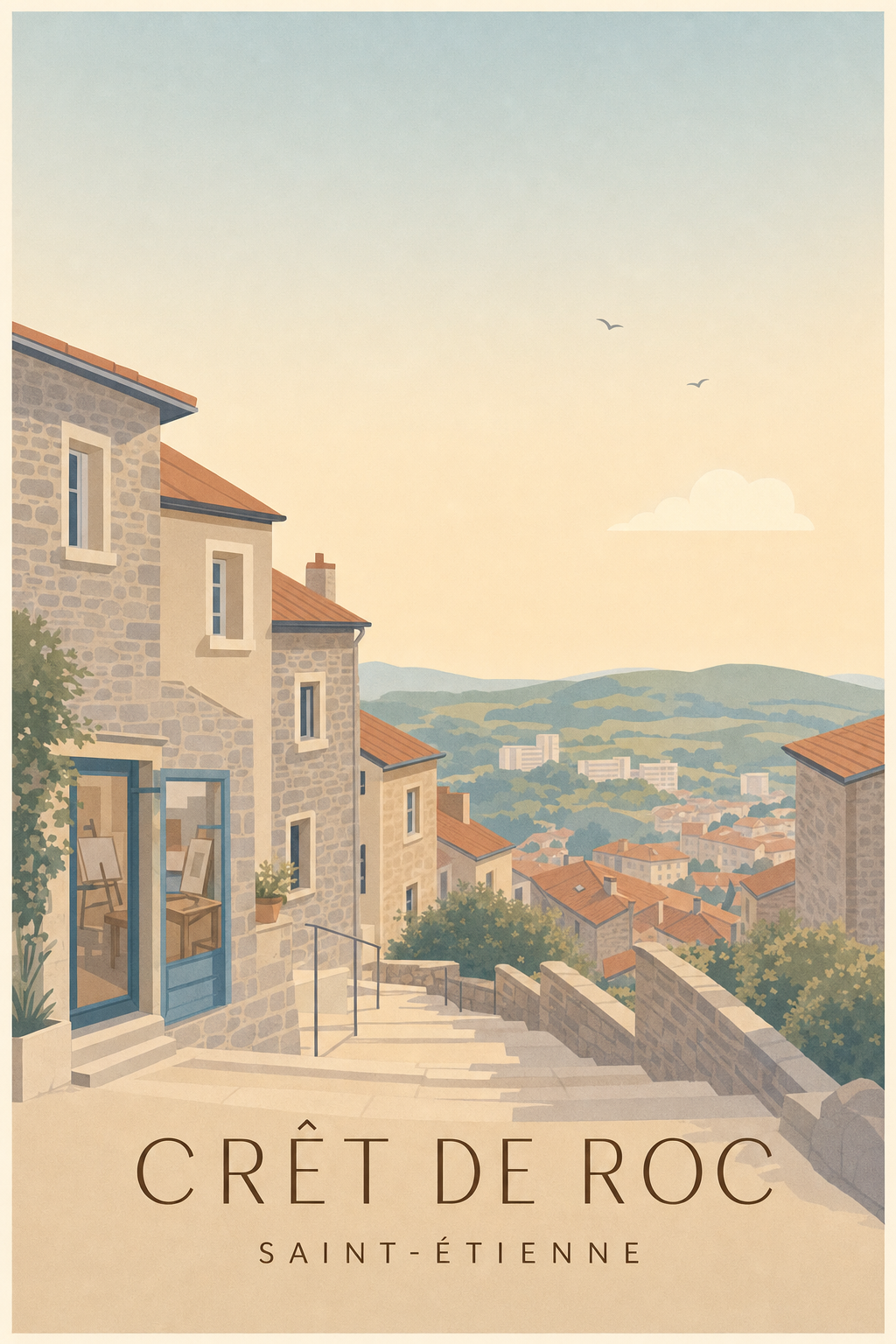 Affiche du Crêt de Roc à Saint-Étienne