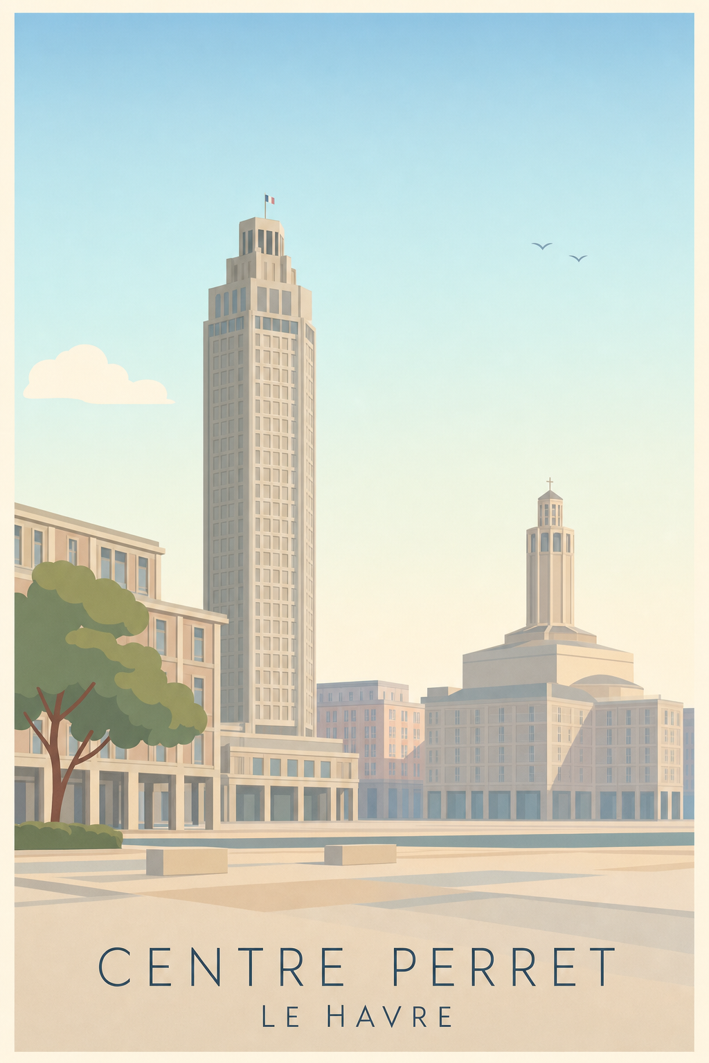 Affiche du Centre Perret à Le Havre