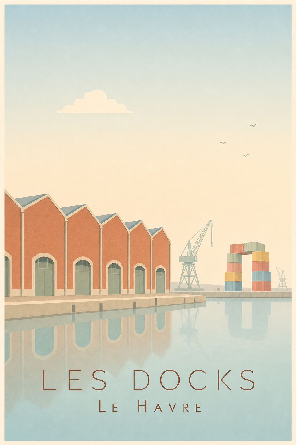 Affiche du Quartier des Docks à Le Havre