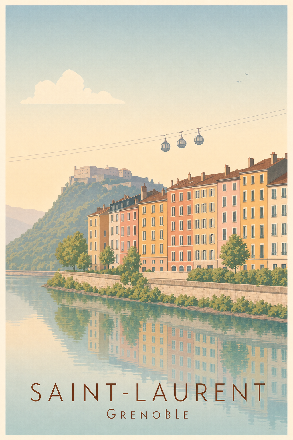 Affiche de Saint-Laurent à Grenoble