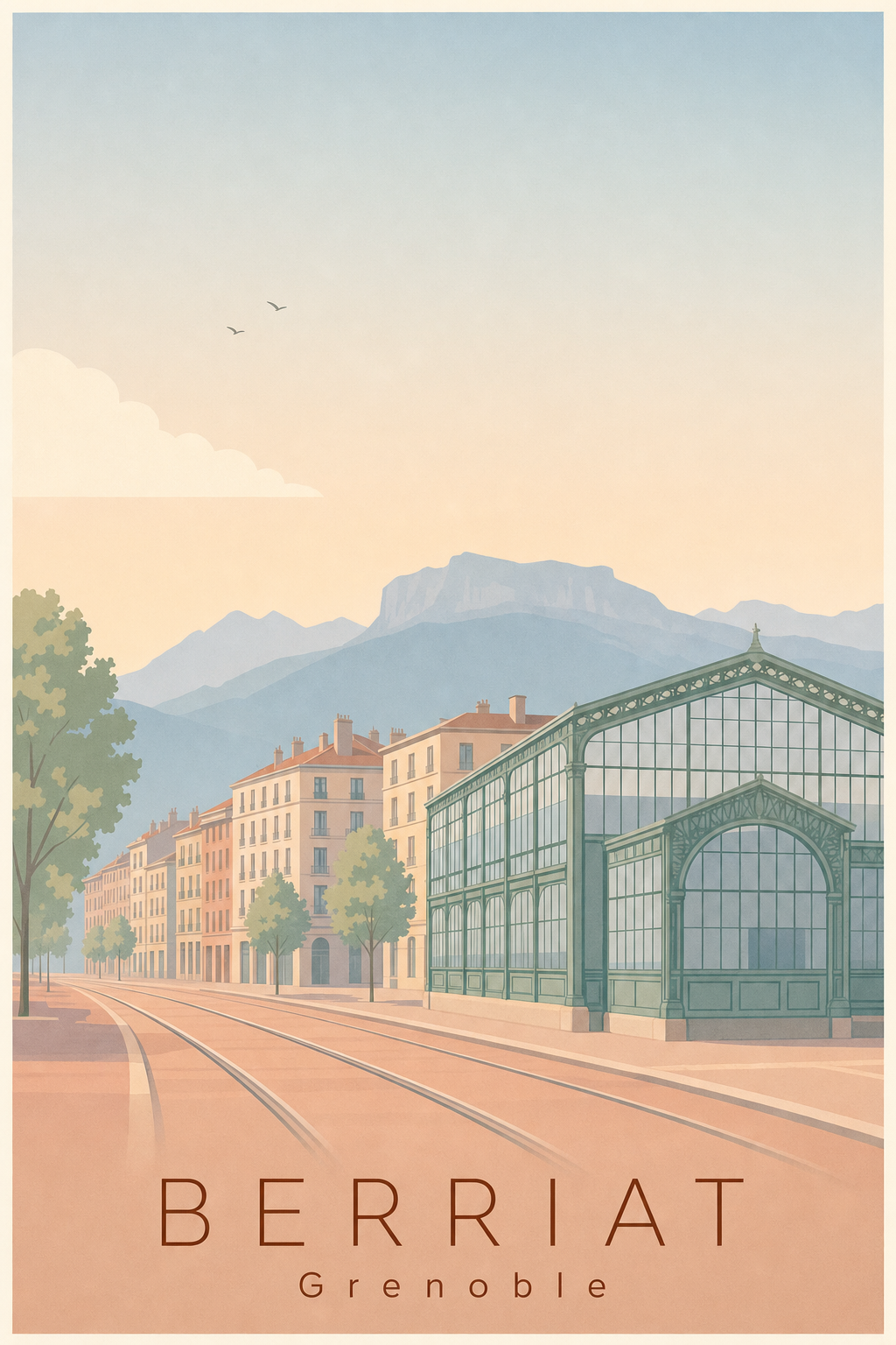 Affiche de Berriat à Grenoble