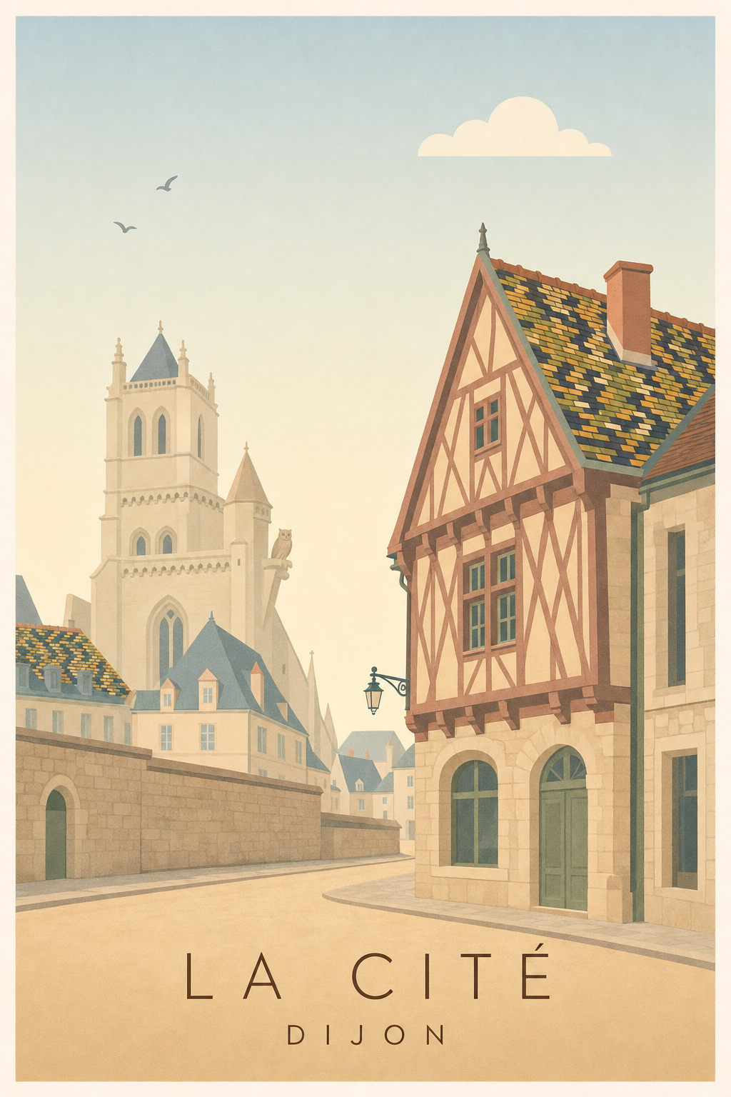 Affiche de la Cité à Dijon