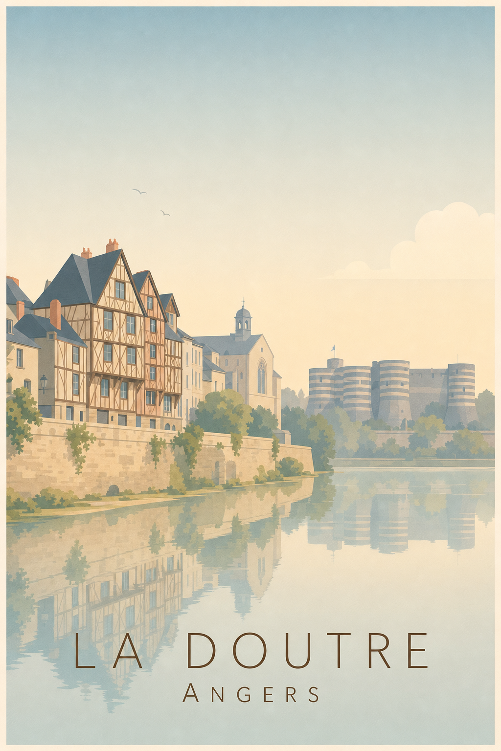 Affiche de la Doutre à Angers