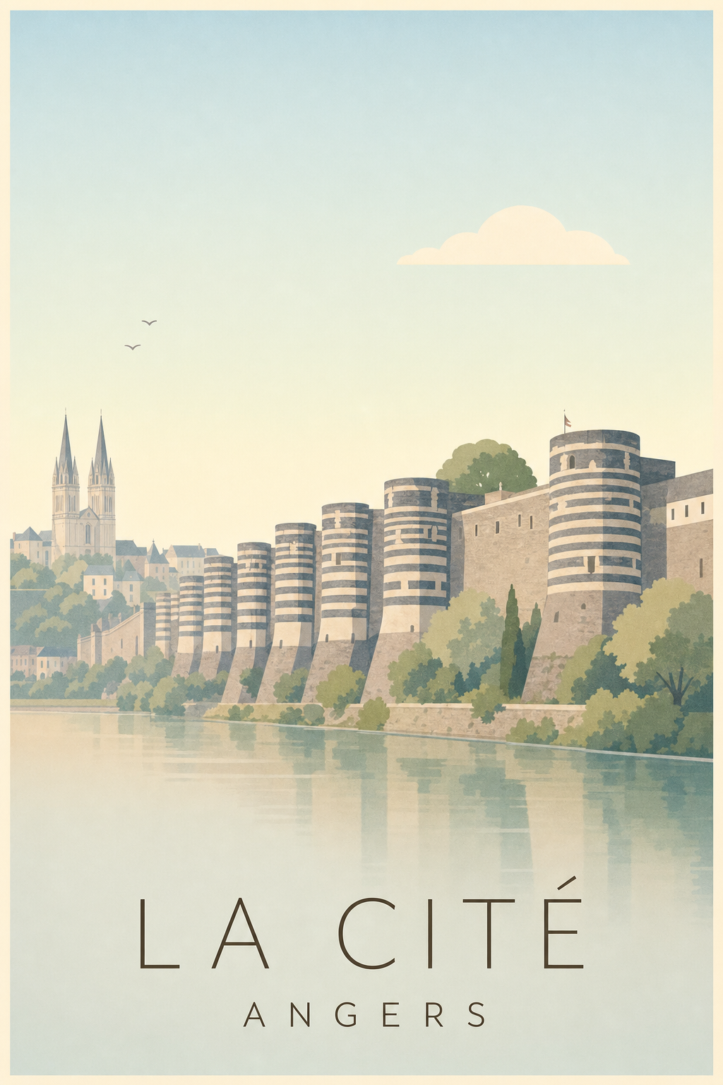 Affiche de la Cité à Angers