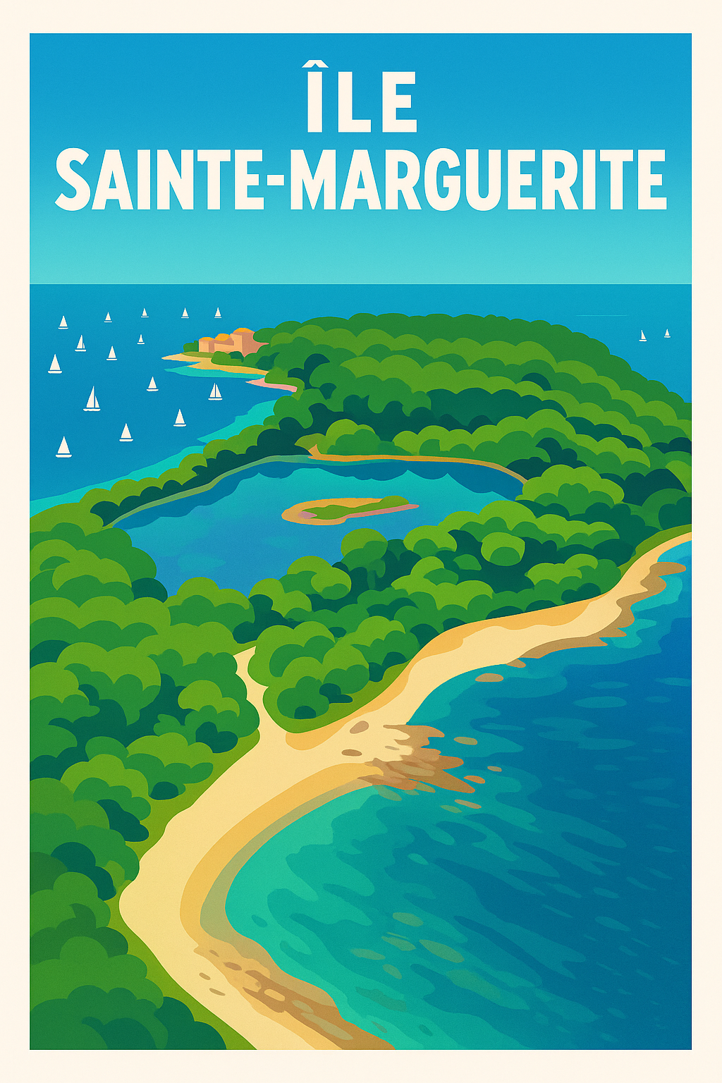 Affiche de Île Sainte-Marguerite - L'éclat de la Méditerranée