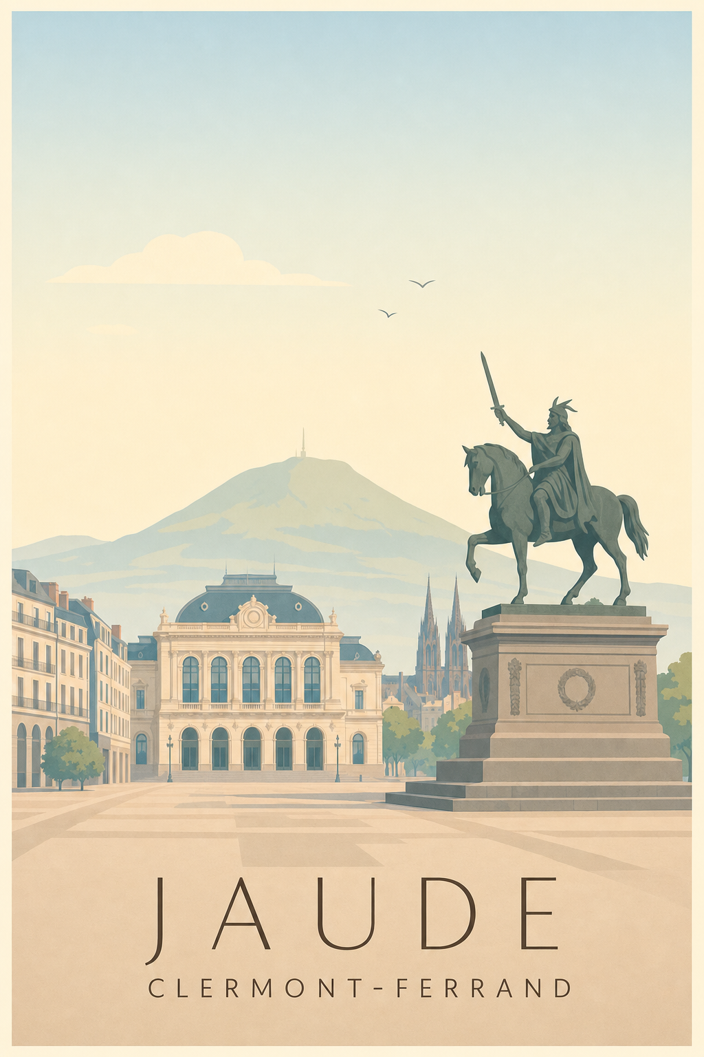 Affiche de Jaude à Clermont-Ferrand
