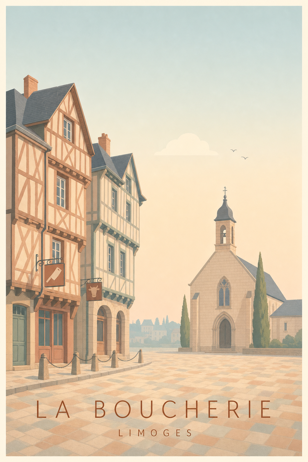 Affiche de la Boucherie à Limoges
