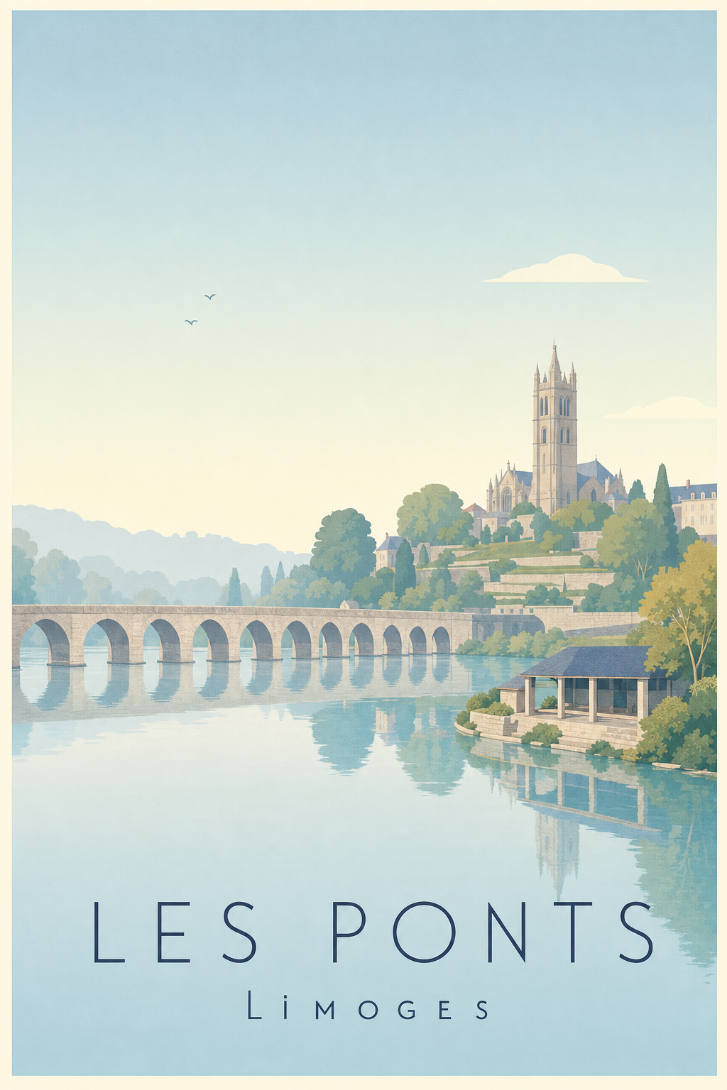 Affiche des Ponts à Limoges