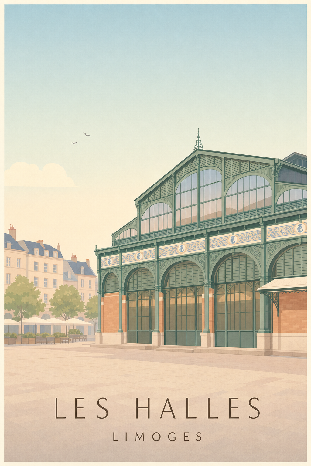 Affiche des Halles à Limoges