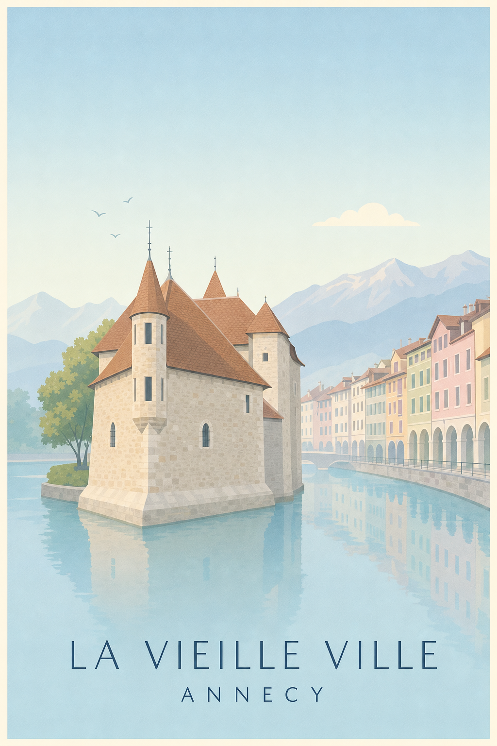 Affiche de la Vieille Ville à Annecy