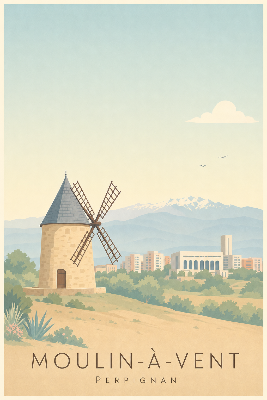 Affiche du Moulin-à-Vent à Perpignan
