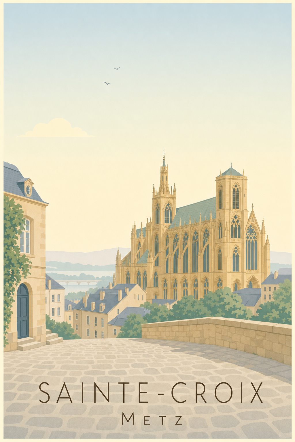 Affiche de la Colline Sainte-Croix à Metz