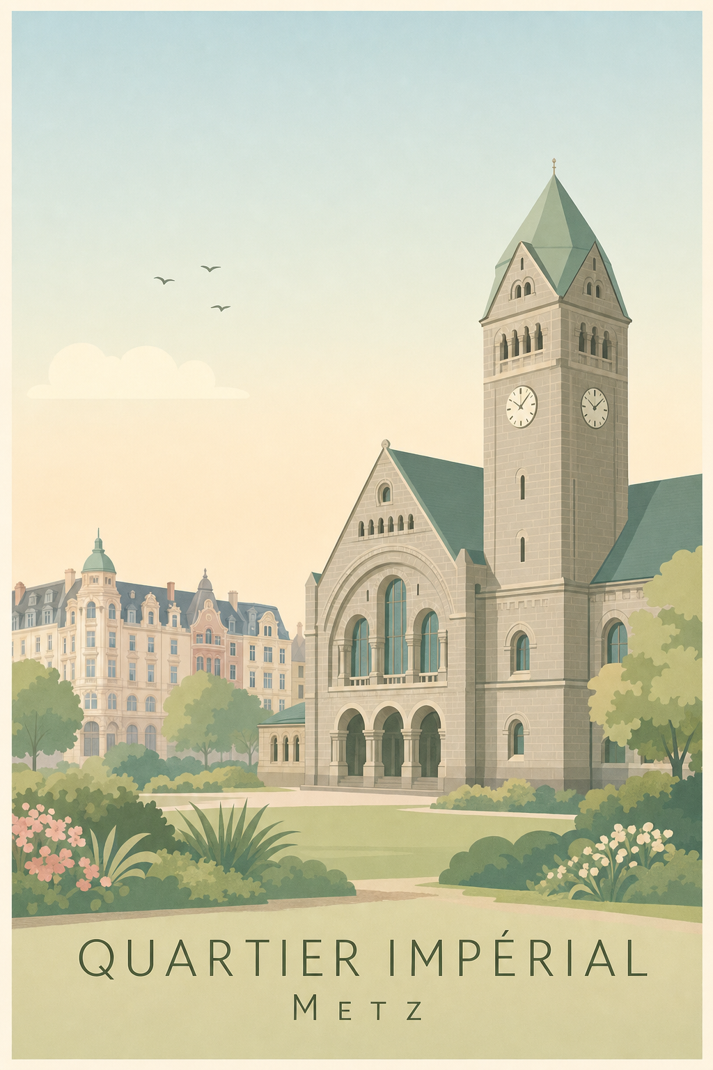 Affiche du Quartier Impérial à Metz
