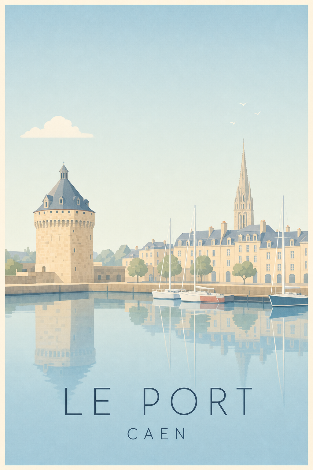 Affiche du Port de à Caen