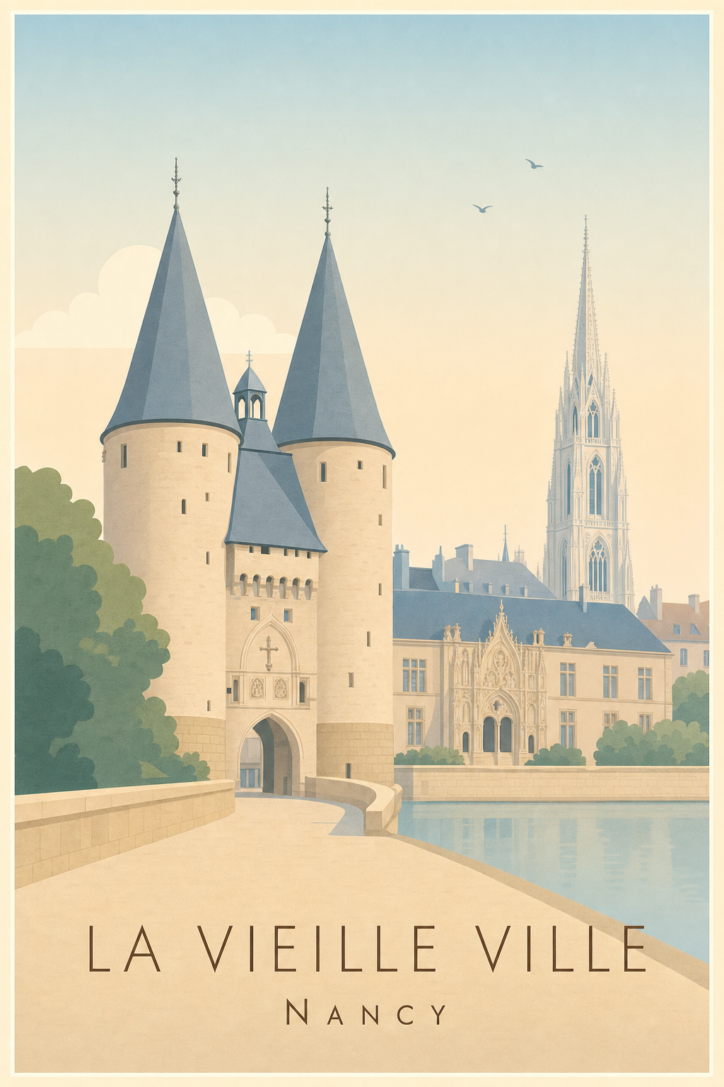 Affiche de la Vieille Ville à Nancy