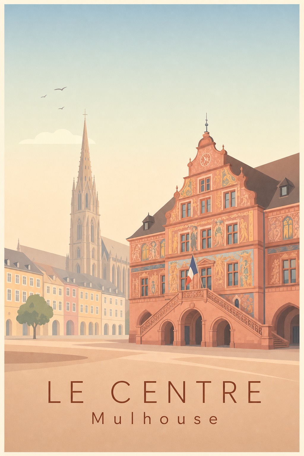 Affiche du Centre à Mulhouse