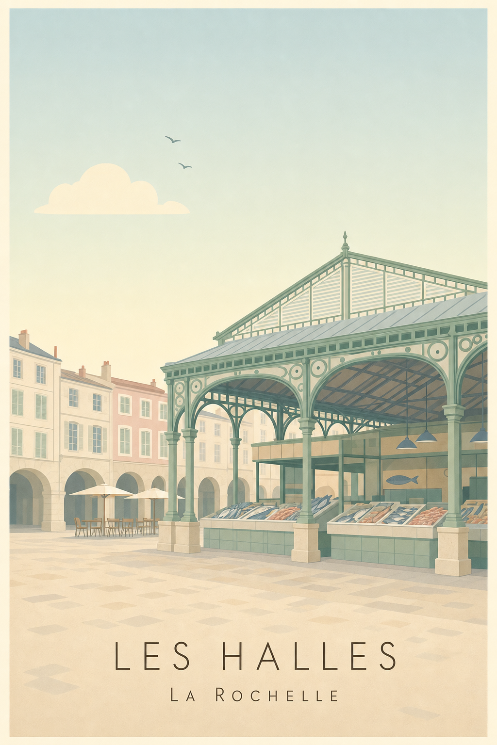 Affiche des Halles à La Rochelle