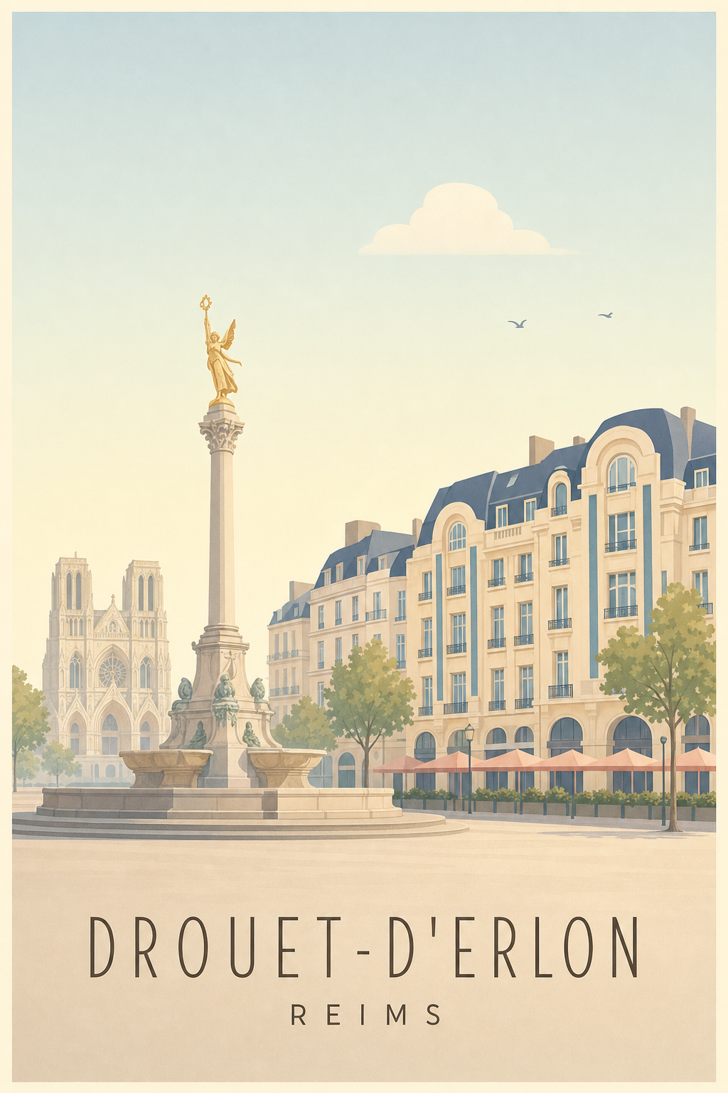 Affiche de Drouet-d'Erlon à Reims