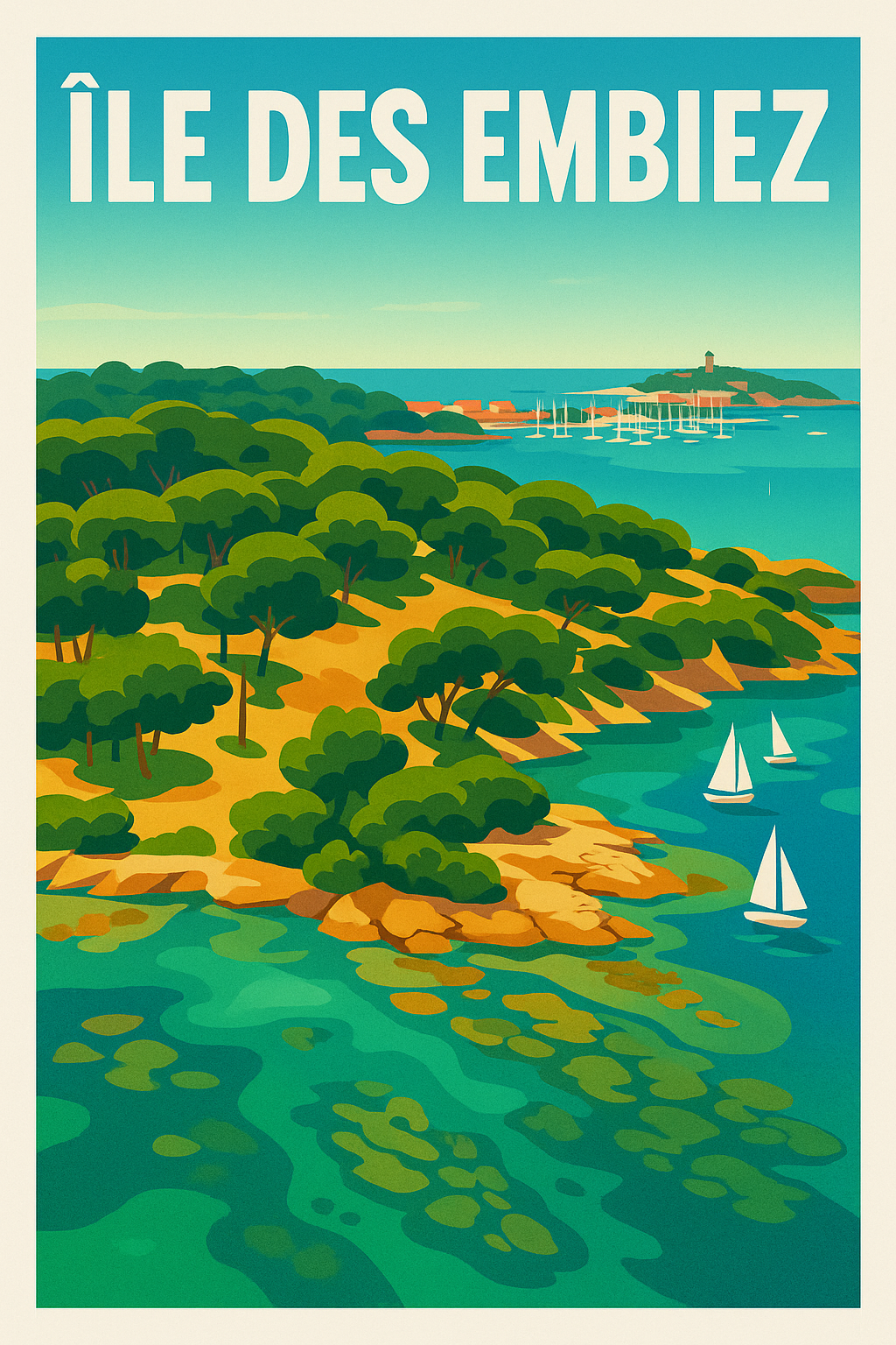 Affiche de Île des Embiez - Évasion Méditerranéenne et Nature Préservée