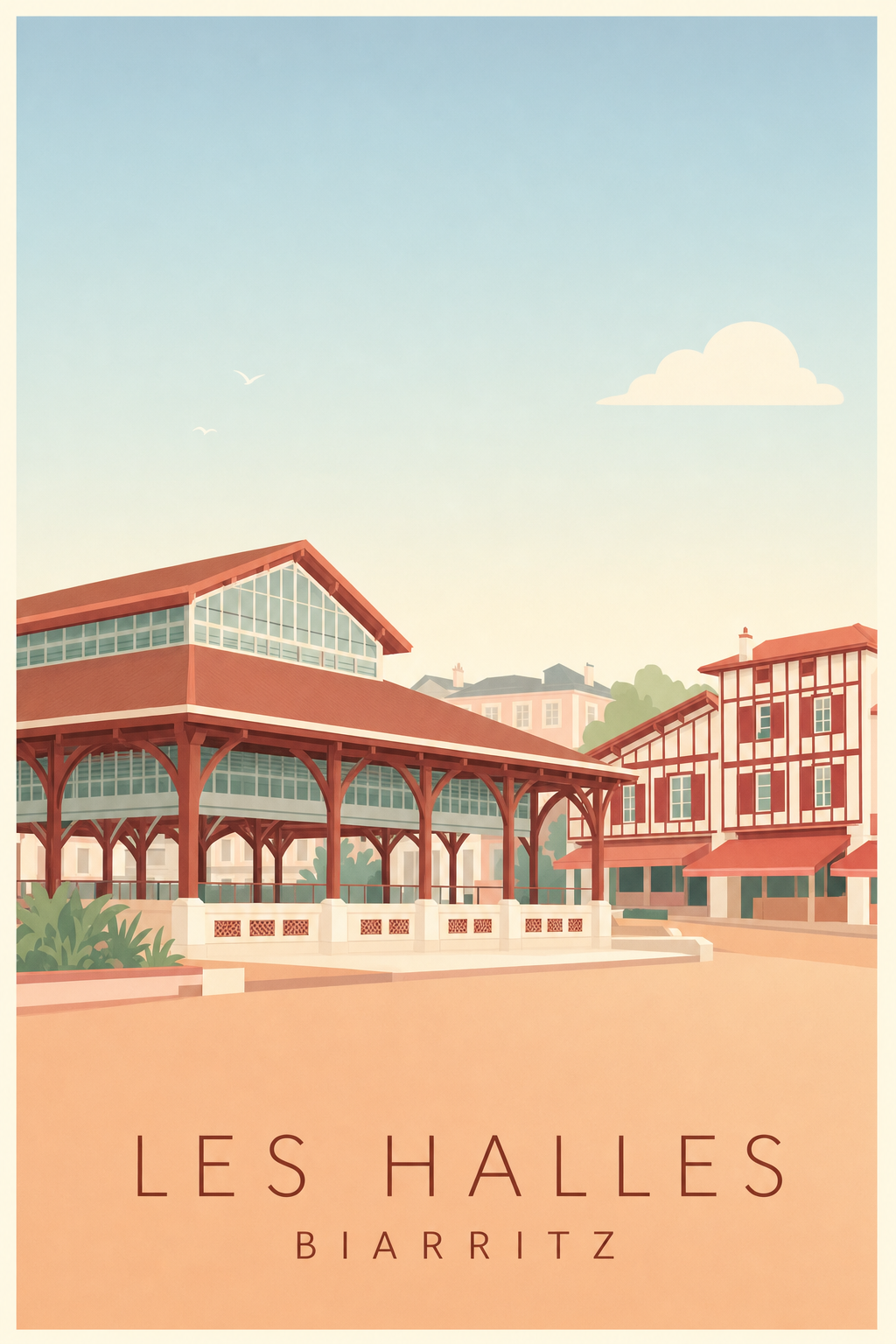 Affiche des Halles à Biarritz