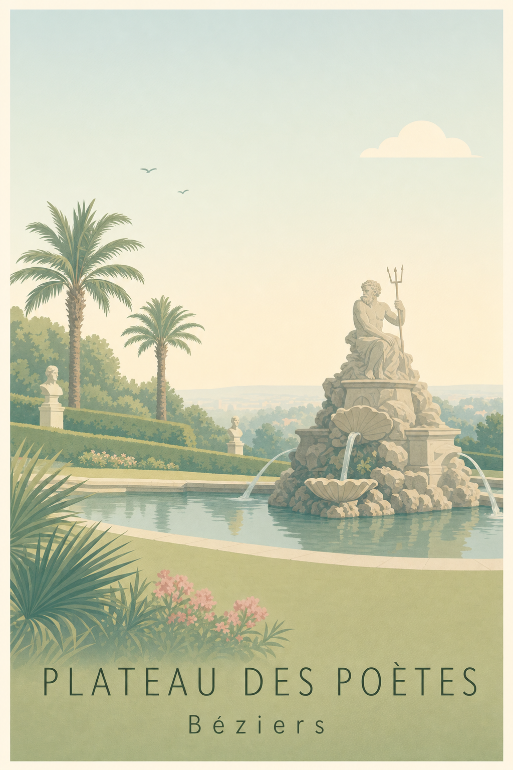 Affiche du Plateau des Poètes à Béziers