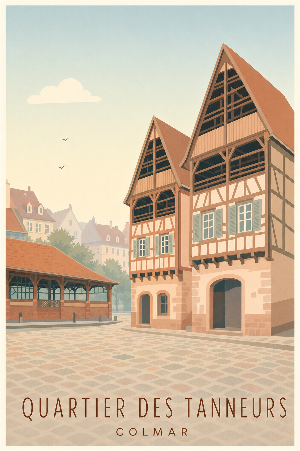 Affiche du Quartier des Tanneurs à Colmar