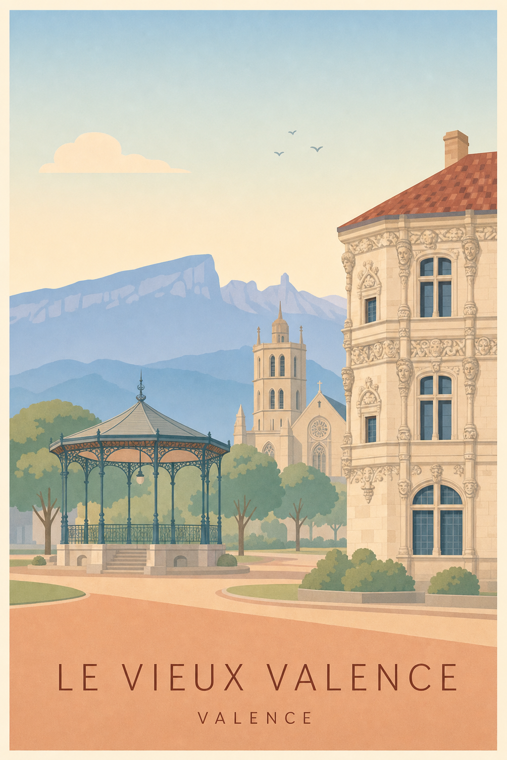 Affiche du Vieux à Valence