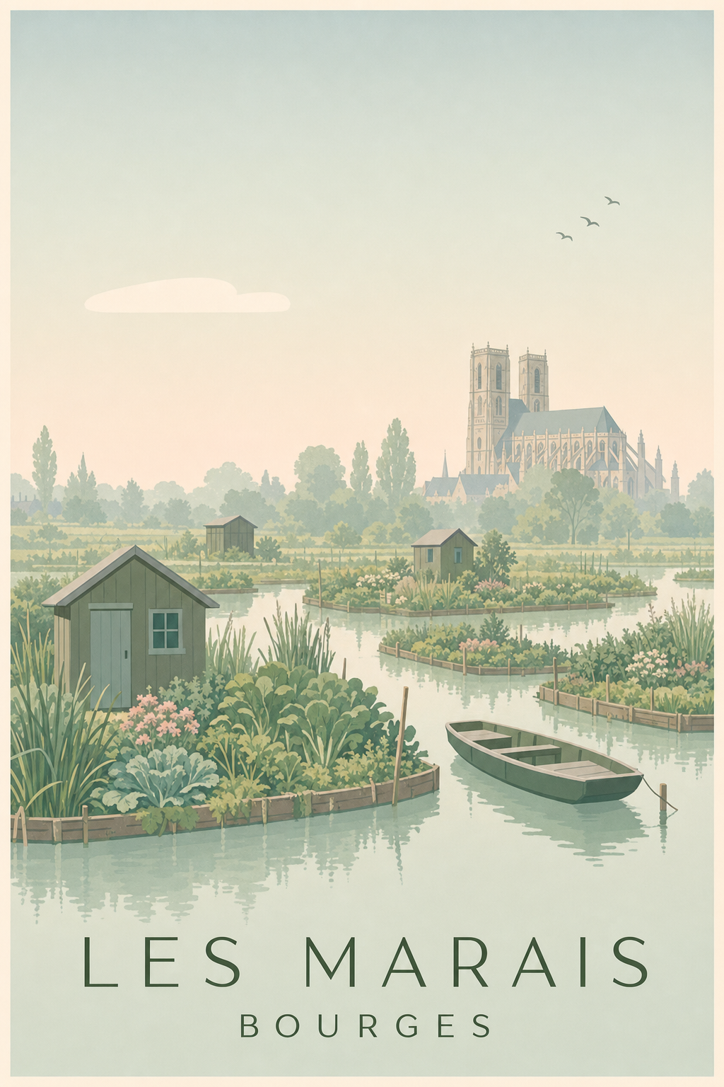 Affiche des Marais de à Bourges