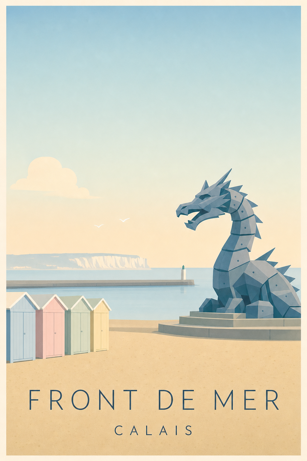 Affiche du Front de mer à Calais