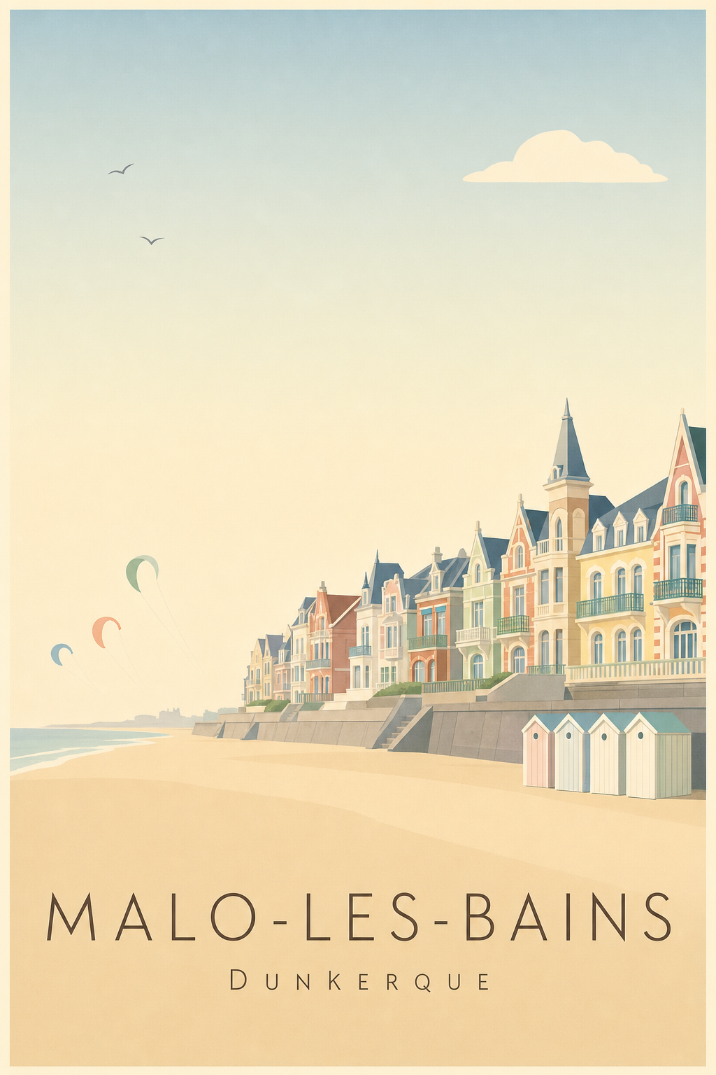 Affiche de Malo-les-Bains à Dunkerque