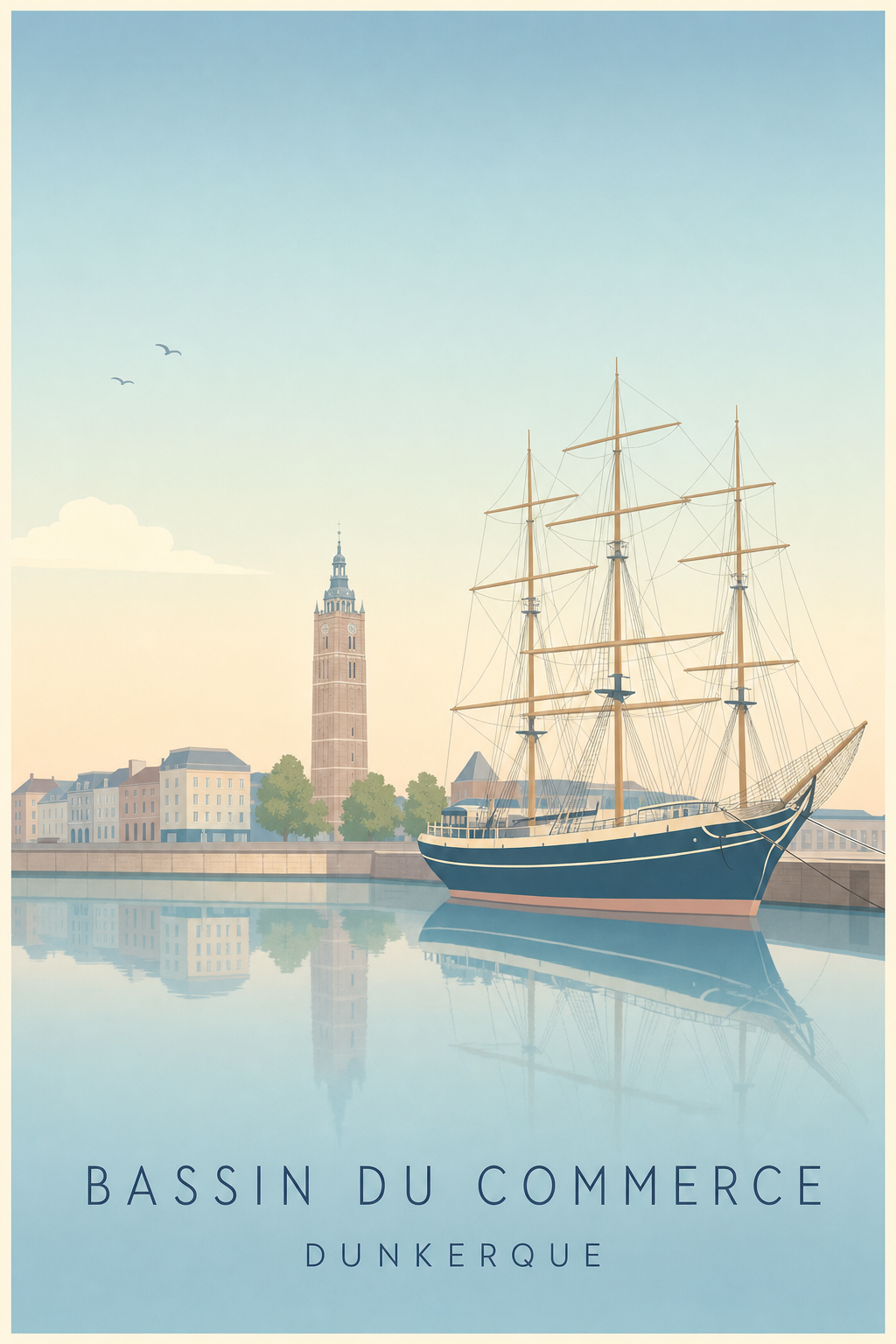 Affiche du Bassin du Commerce à Dunkerque